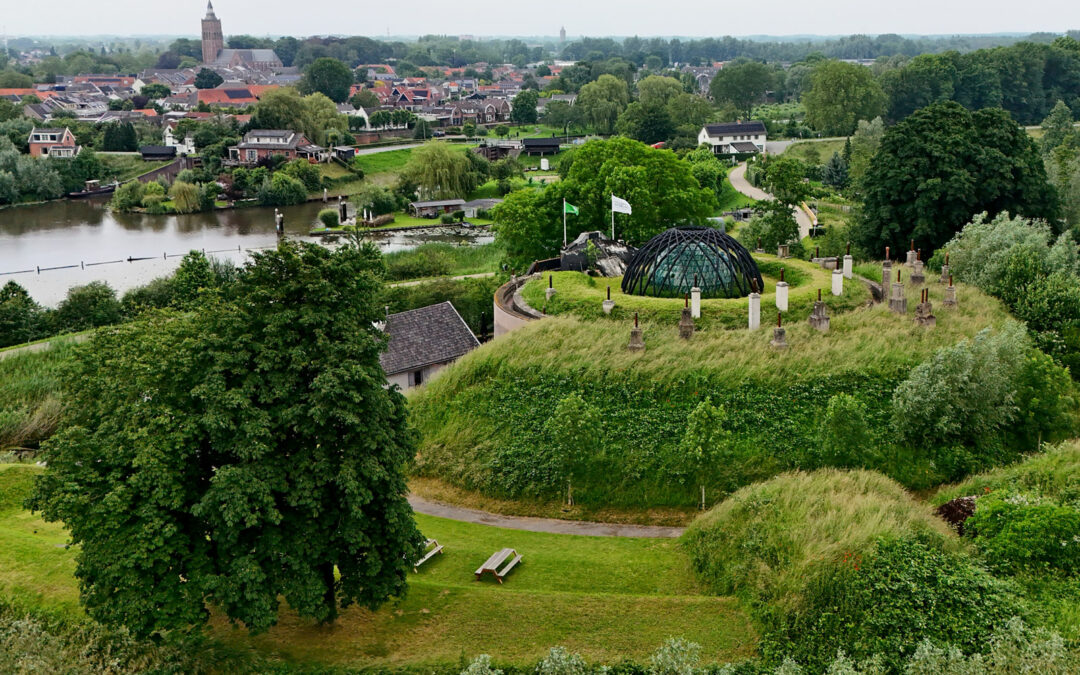 Dronevliegen bij Fort Asperen in Acquoy