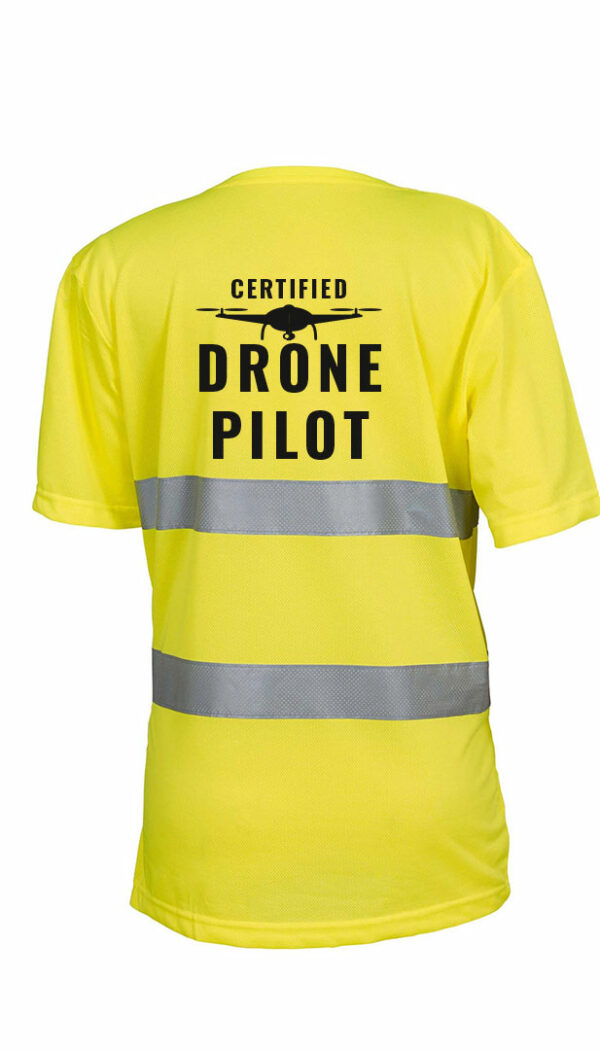 Veiligheidsshirt speciaal voor drone piloten - maak keuze uit meerdere teksten - Afbeelding 3